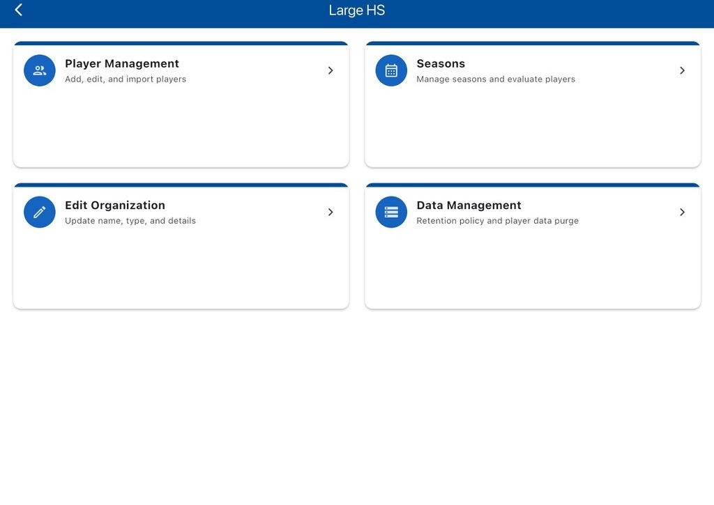 Age group court builder showing grouped court assignments and distribution controls.